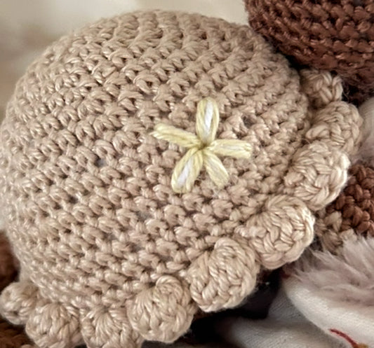 Fleur sur la carapace