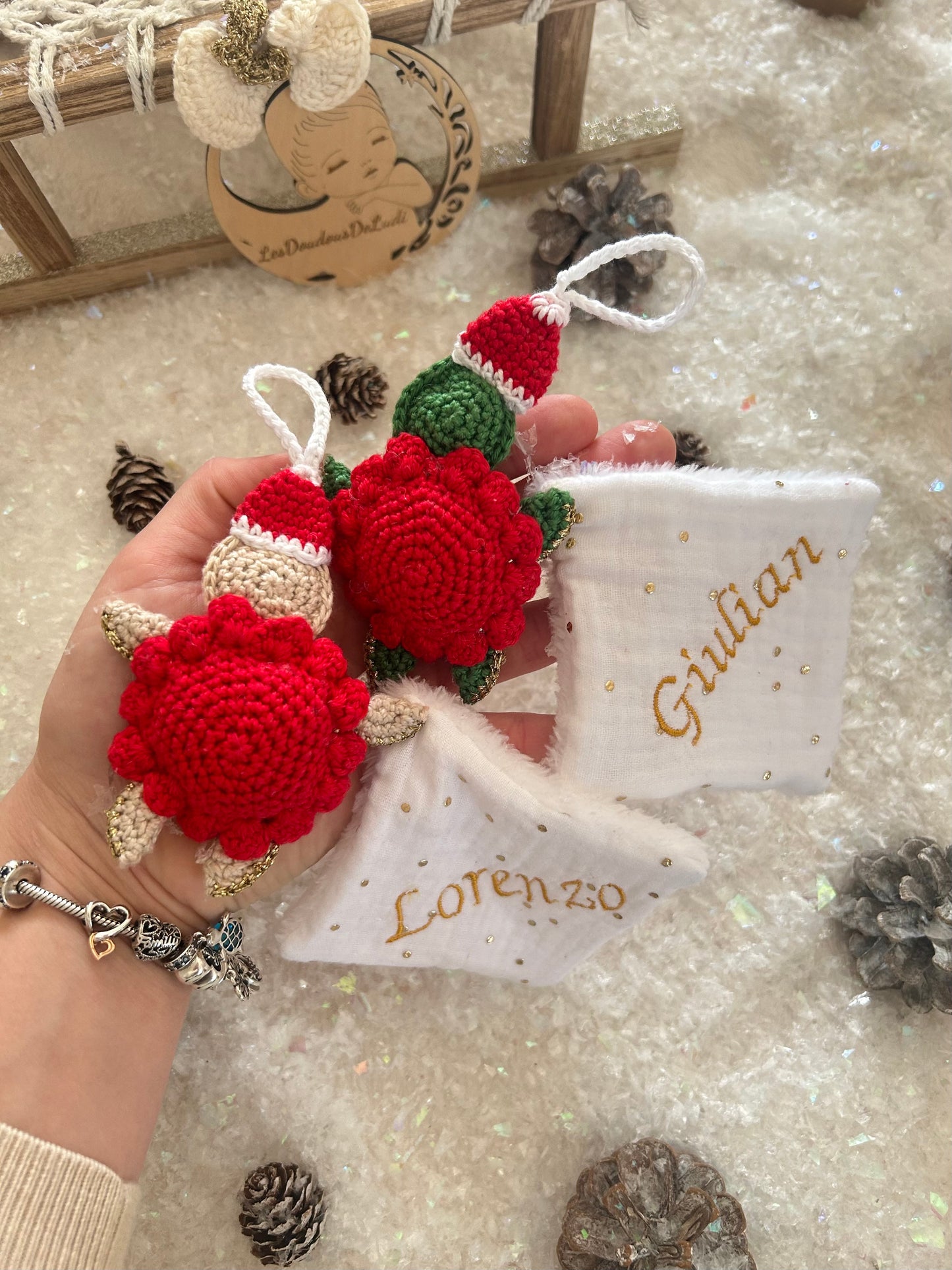 Petite tortue au crochet à suspendre pour Noël 🎄