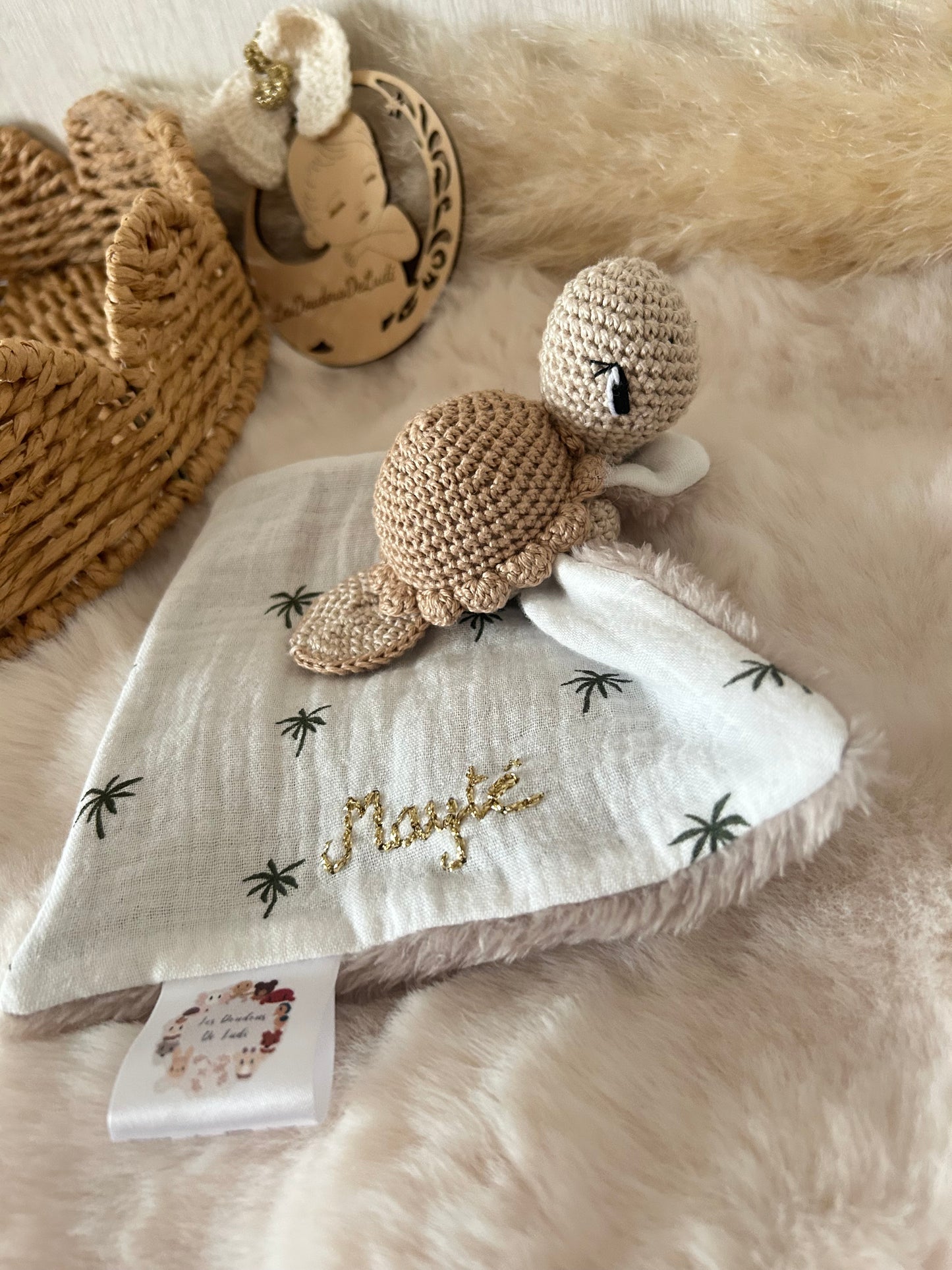 Mini doudou Lily La Tortue Personnalisable