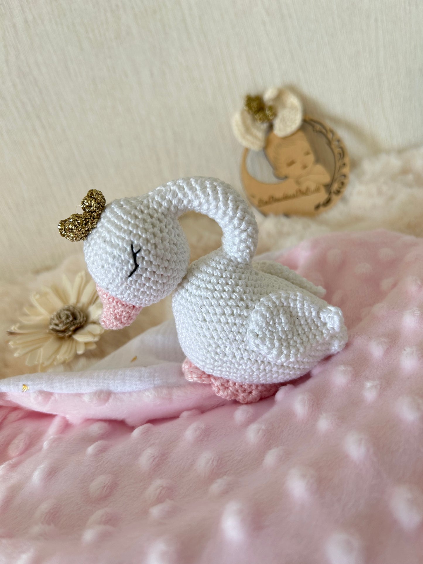 Doudou Eva le Cygne Personnalisable