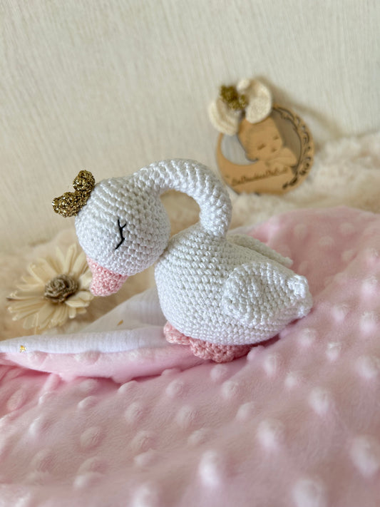 Doudou Eva le Cygne Personnalisable
