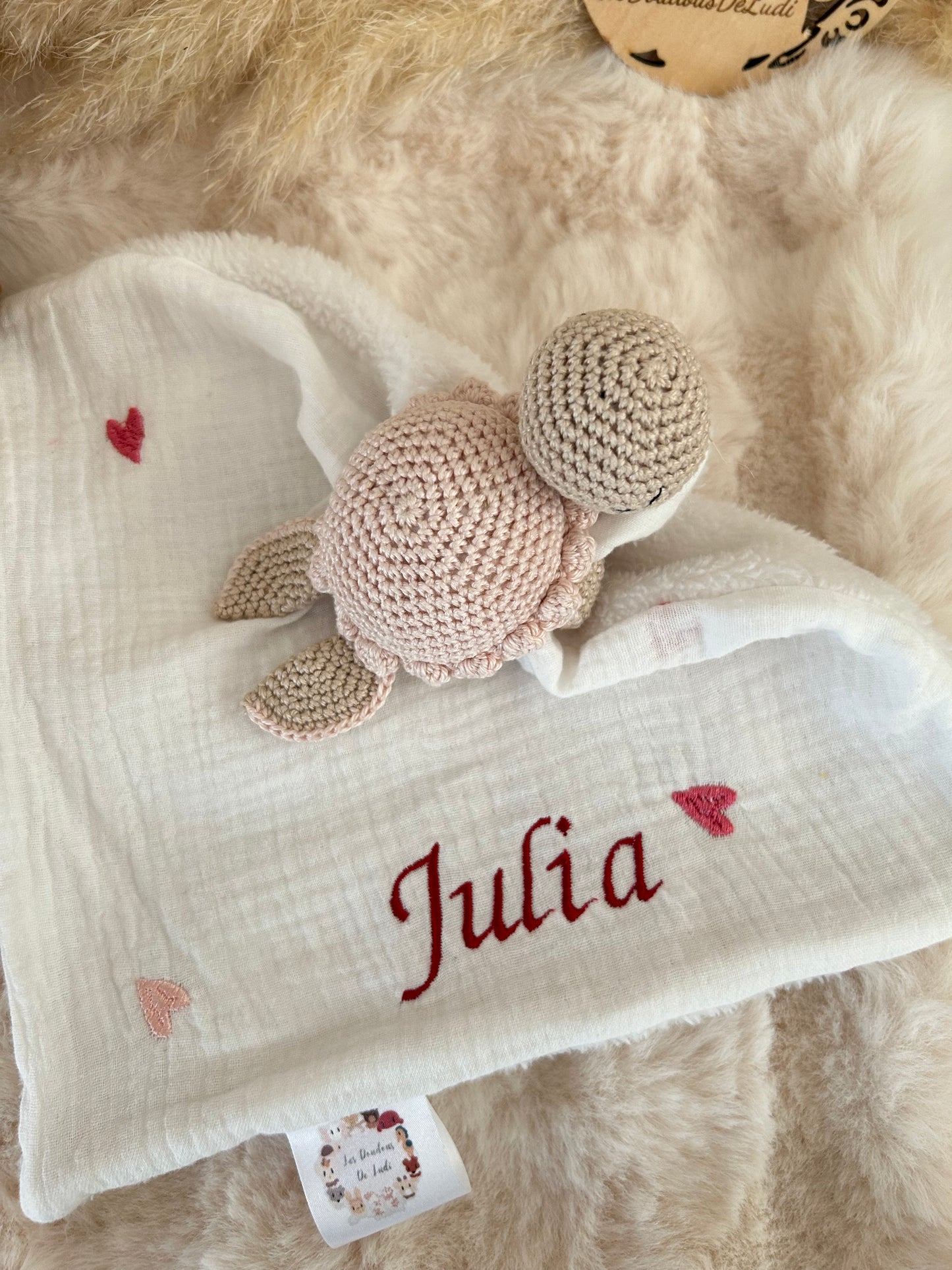 Lily La Tortue Rose Très Pâle- Écru