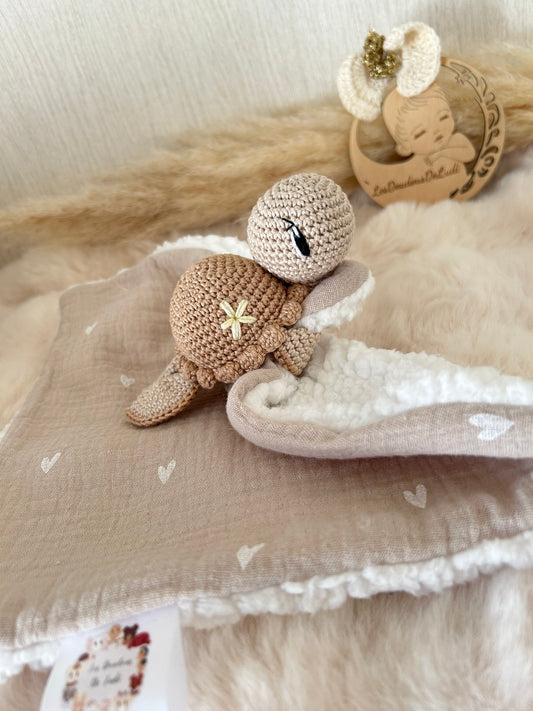 Lily La Tortue Beige foncé-Écru