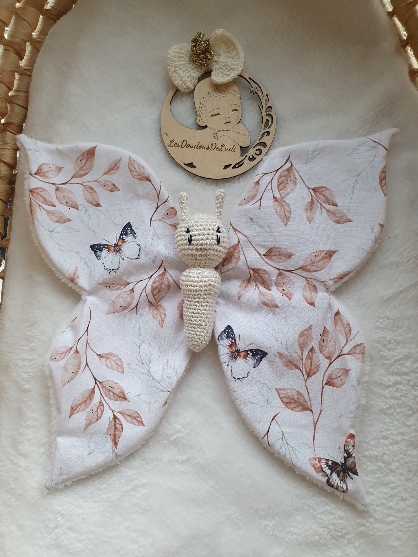 Louison Le Papillon Butterfly Ecru