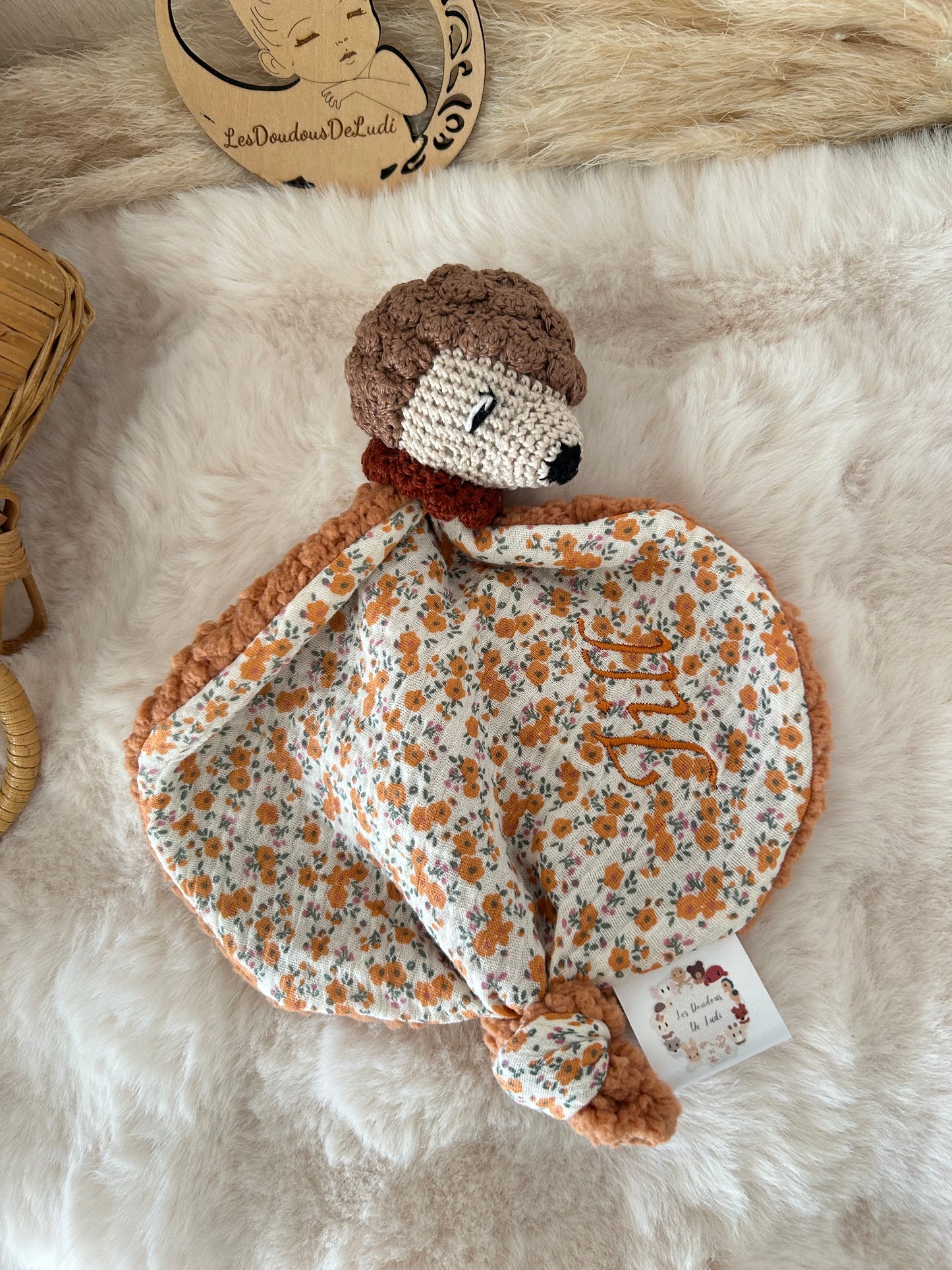 Doudou Hérisson personnalisable