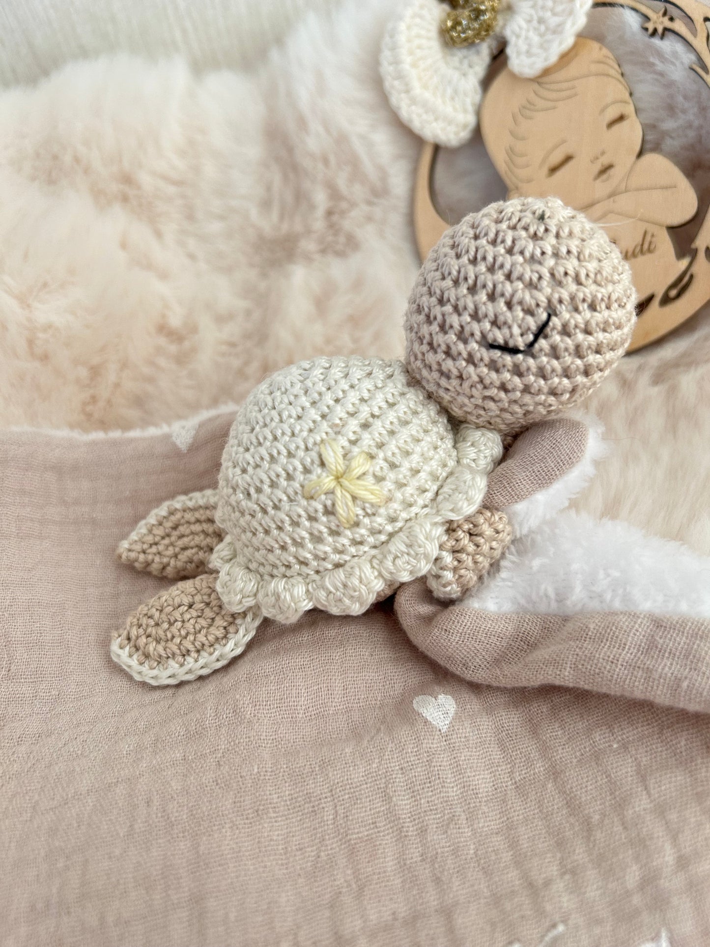 Mini Lily La Tortue Écru-Sable