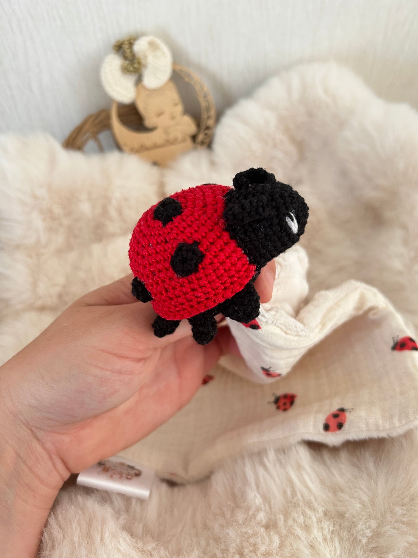 Doudou Coccinelle Personnalisable