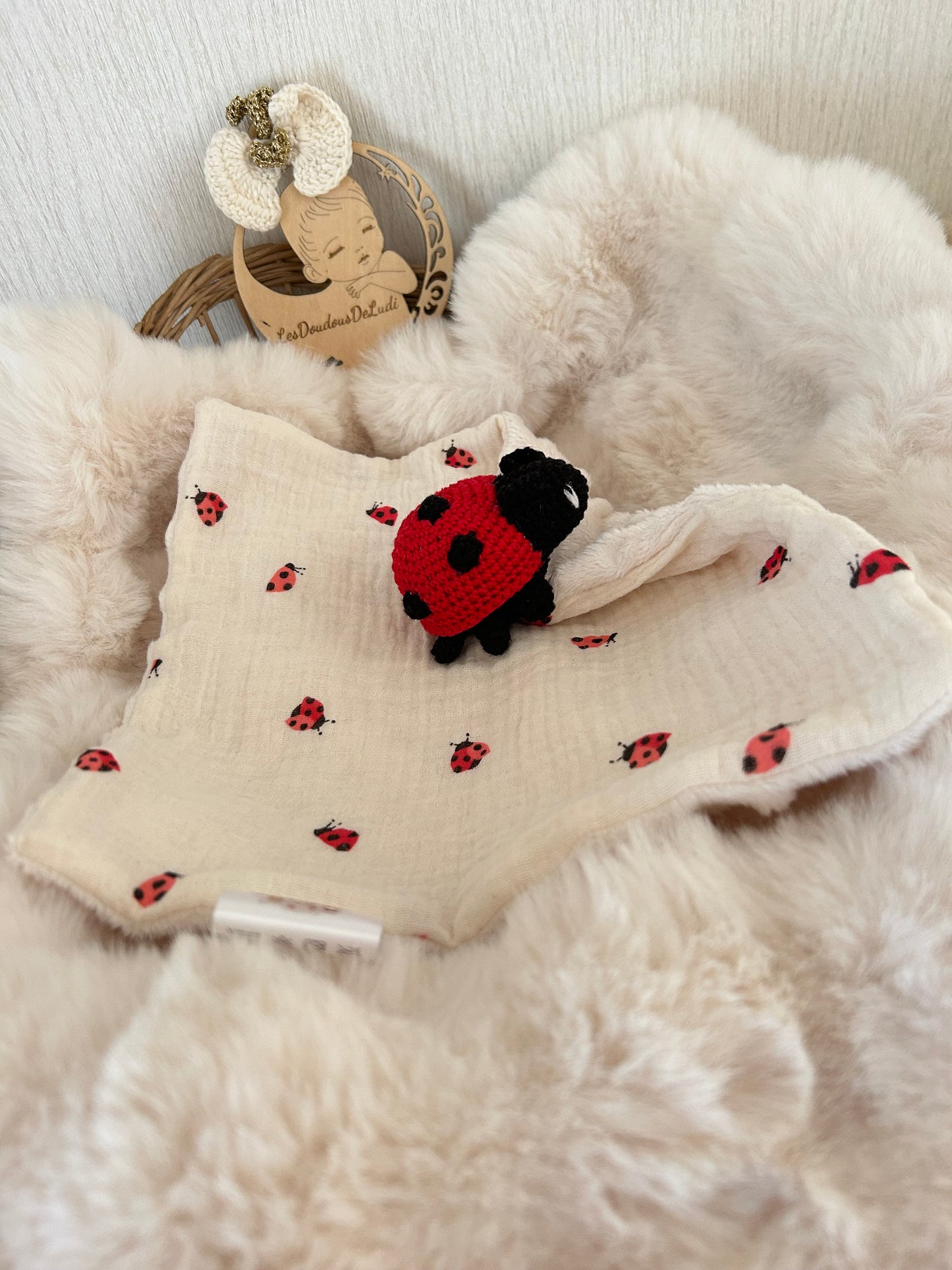 Doudou Coccinelle Personnalisable