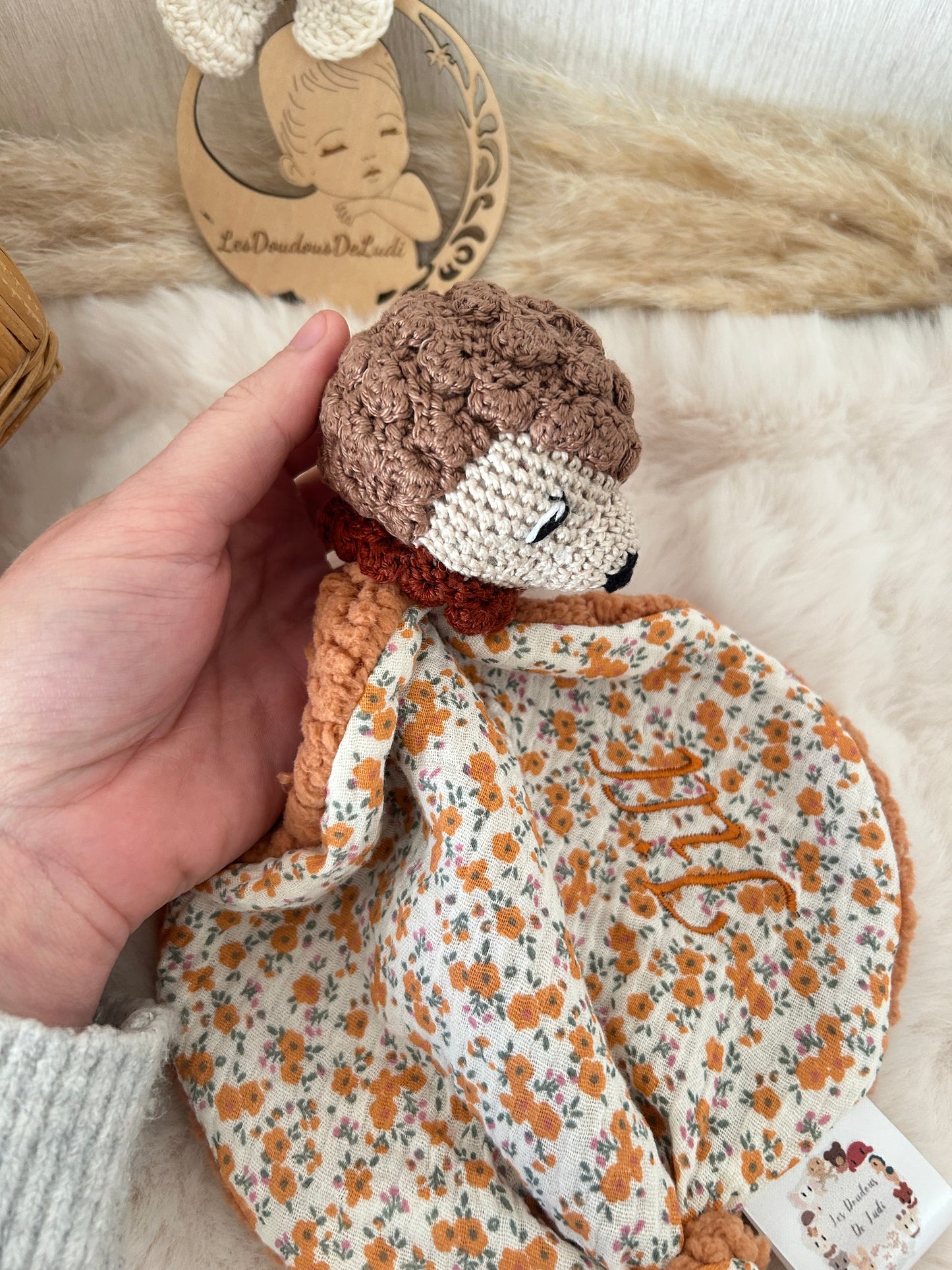 Doudou Hérisson personnalisable