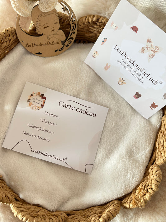 Carte cadeau dématérialisé