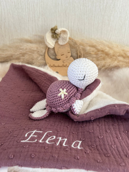 Lily La Tortue Violet-Blanc